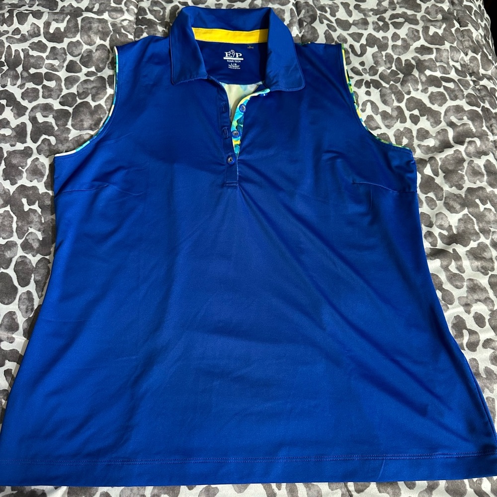 EP Pro golf kaleidoscope print top Sz LG